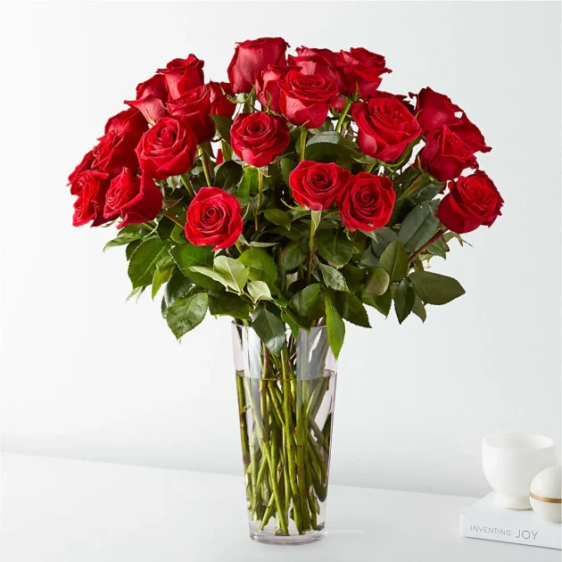 Long Stem Red Rose Bouquet - Image 2