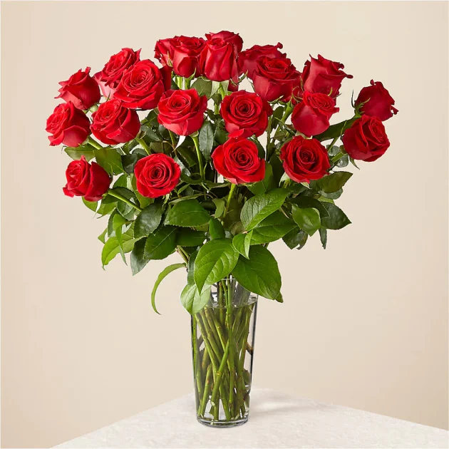 Long Stem Red Rose Bouquet - Image 3