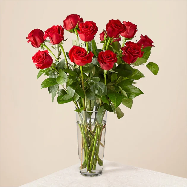 Long Stem Red Rose Bouquet - Image 4