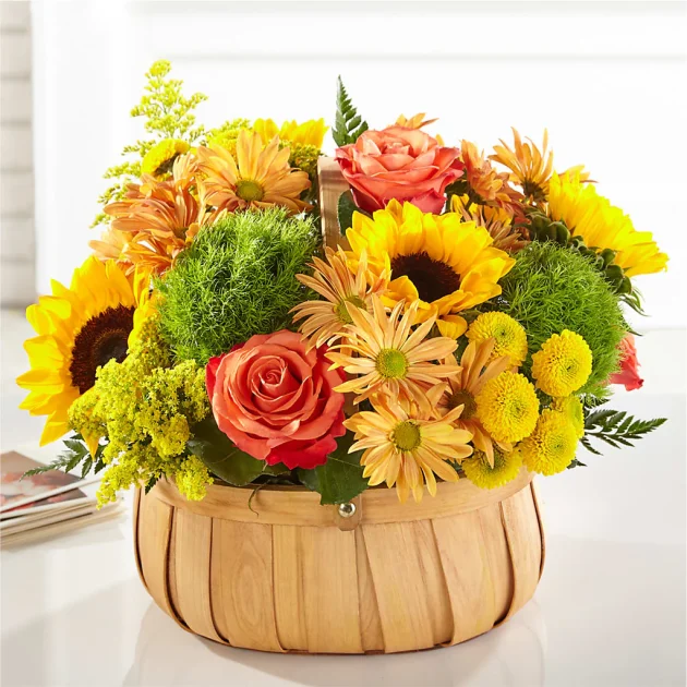 Harvest Sunflower Basket - Image 3