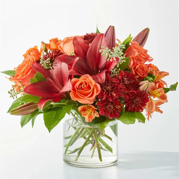 Crimson Leaves Bouquet - Image 3