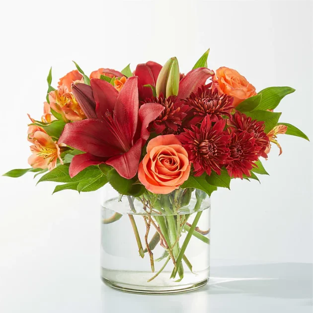 Crimson Leaves Bouquet - Image 2